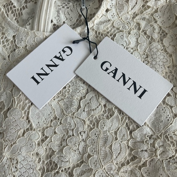 NWT Ganni JEROME LACE dress size 36 - Picture 6 of 12